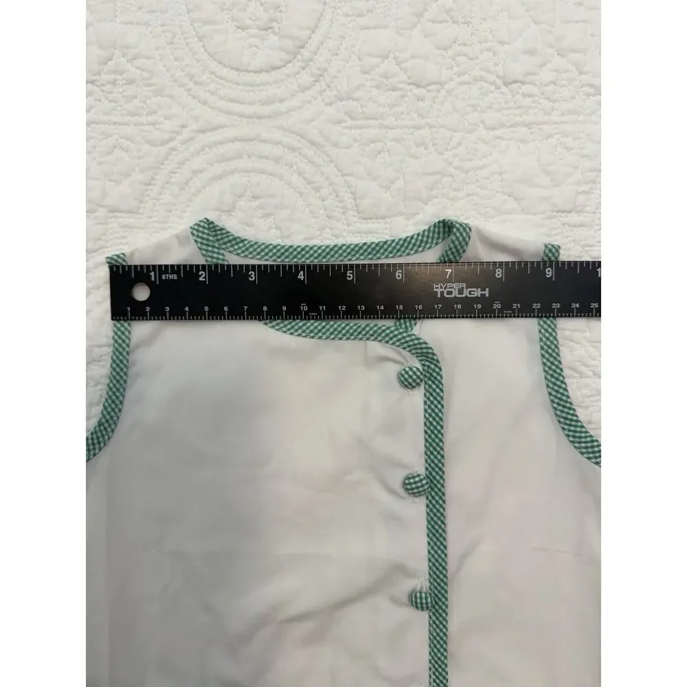 Cafe Du Monde Inspired Baby Outfit 18M New Orleans Beignet Gingham Bloomer Set